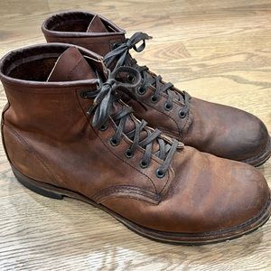 Red wing for J. Crew Beckman Boots